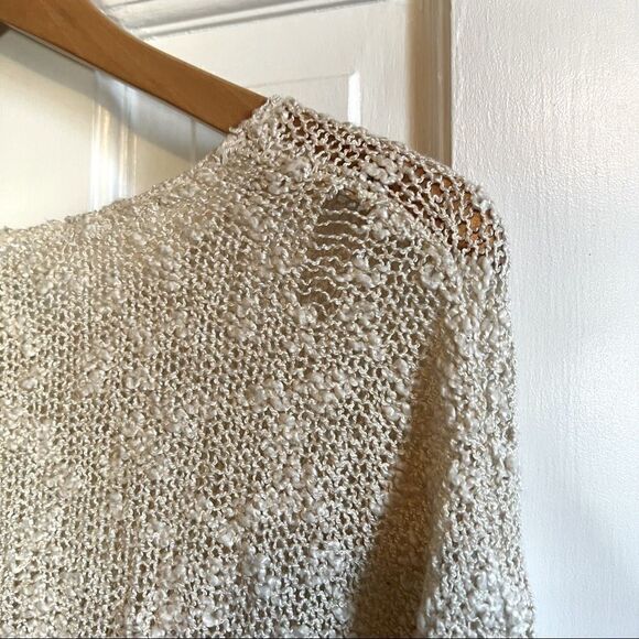 Creme lace and knit sweater - Picture 7 of 7
